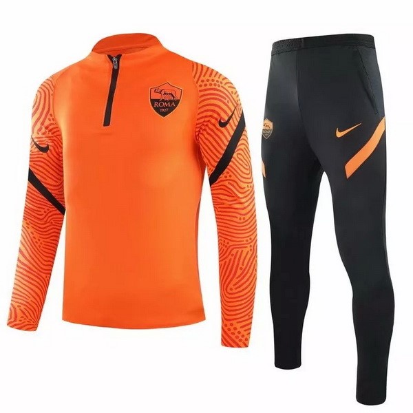 Chandal AS Roma 2020 2021 Naranja Negro